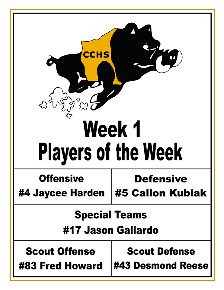 cchs players of the week 082419
