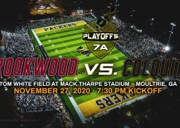 Brookwood versus colquitt ghsa 7-a state playoffs high school football